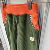 Children's trousers Toni | Organic corduroy | Green
