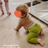Mitwachsende Leggings Kinder aus Bio Baumwolle | optionaler Knieschutz | uni