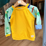Fairtrade long-sleeved shirt | Lenis Blue Orange
