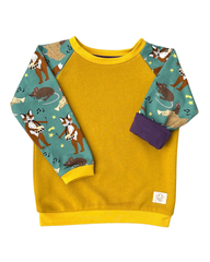 Besondere Kinderkleidung | limited Edition Musiktiere 2 | mitwachsender Kuschelpulli