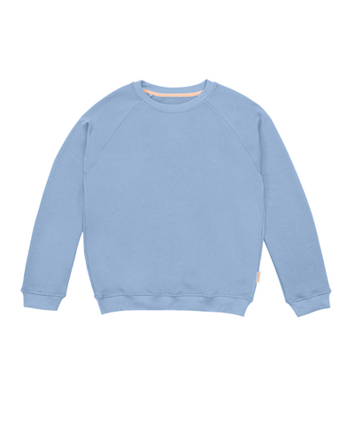 Unisex Sweater - Bio Pullover aus Kuschelsweat | Taubenblau & Weinrot