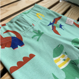 Mitwachsende Kinder-Leggings aus Bio-Baumwolle | Knieschutz | Motivstoffe
