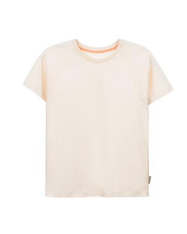 Raglan Shirt aus fairer Bio-Baumwolle | Uni Creme Weiß