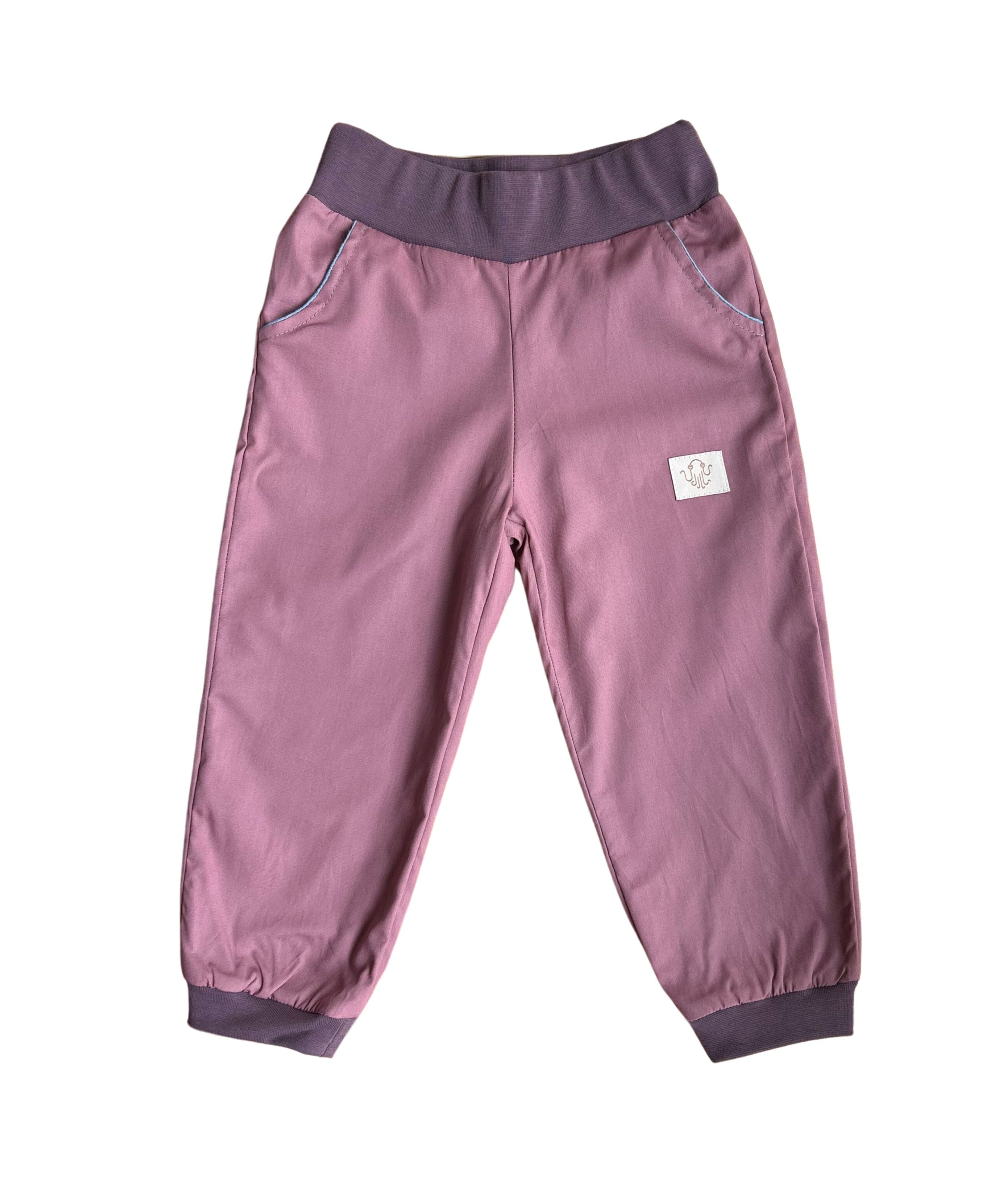 Mitwachsende Kinderhose ganzjährig | Bio-Popeline | Unifarben