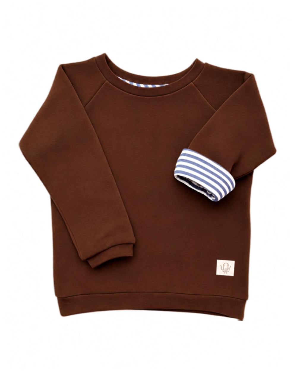 Mitwachsender warmer Pullover Kinder | Bio Baumwolle | Braun | Macadamia | Braun- Macadamia