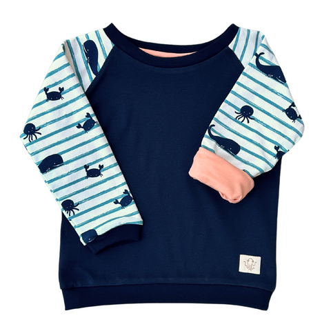 dünner Sweater | Unser Alltagbegleiter Wasserspaß Blau