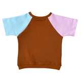 Bio Kinderkleidung I Mitwachsendes T-Shirt I Rosa-Caramel