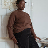 Warmer unisex Pullover aus Bio Baumwoll-Kuschelsweat | unifarben