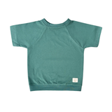 Mitwachsendes T-Shirt Kinder | Baumwolljersey | Avocadogrün | Unifarben