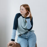 Unisex Sweater - Bio Pullover aus Kuschelsweat |  Ocean Fade