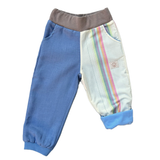 Leichte mitwachsende Hose aus Leinen | zweifarbig