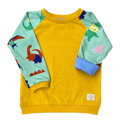 Fairtrade long-sleeved shirt | Lenis Blue Orange