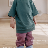 Mitwachsendes T-Shirt Kinder | Baumwolljersey | Avocadogrün | Unifarben