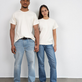 Raglan shirt made from fair trade organic cotton | Plain cream white 