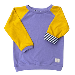 Fairtrade long-sleeved shirt | Lenis Blue Orange