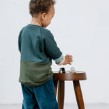 Mitwachsender Kuschelpullover Kinder | Green Fade