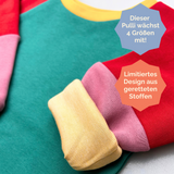 Mitwachsender Kuschelpullover Kinder | Farbenspaß