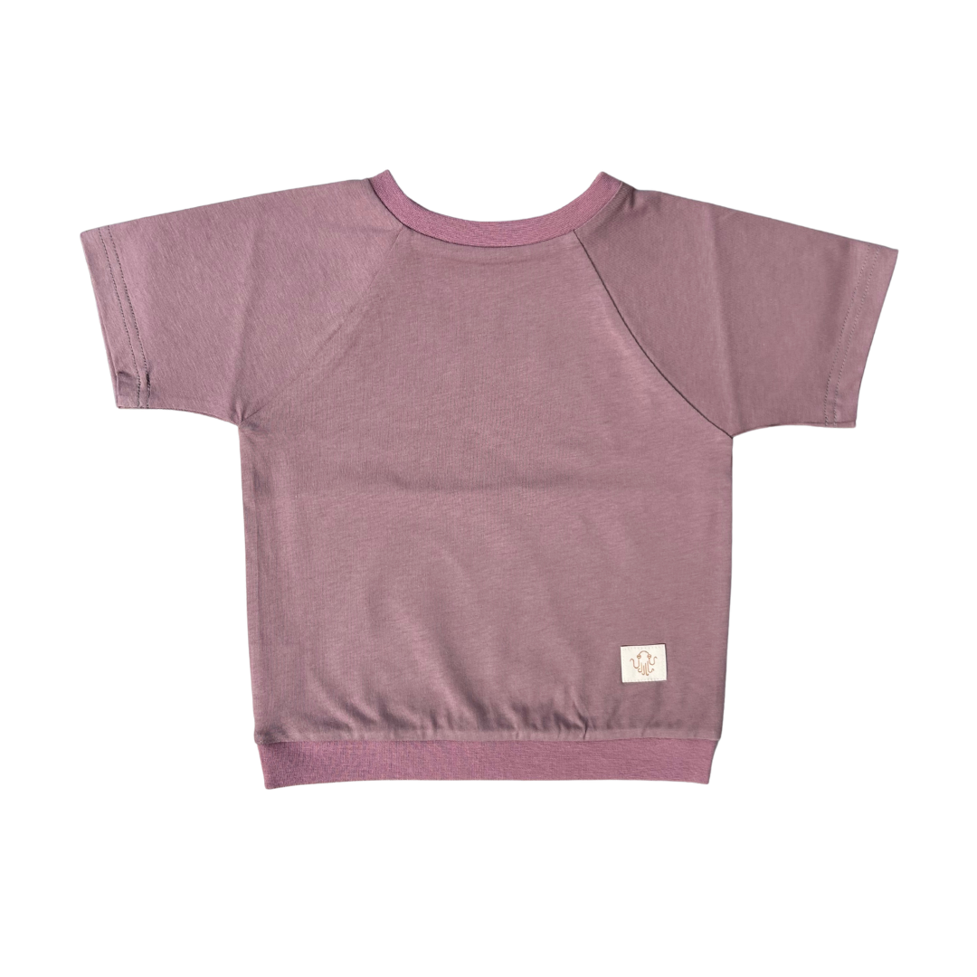 Mitwachsendes T-Shirt Kinder | Baumwolljersey | Avocadogrün | Unifarben