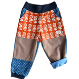 5. Mitwachsende Kinderhose mit Knieschutz ganzjährig | 100 % Bio-Baumwolle | Blume Jeansblau