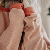 Unisex Sweater ganzjährig aus Baumwoll-Jacquard | Unifarben