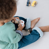 Mitwachsender Kuschelpullover Kinder | Basic Oil Blue