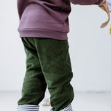 Children's trousers | Organic corduroy | Green