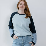 Unisex Sweater - Bio Pullover aus Kuschelsweat |  Ocean Fade
