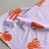 Faire Bio Stoffe |  100% Baumwoll-Jersey | Oktopus Motiv