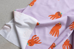 Faire Bio Stoffe |  100% Baumwoll-Jersey | Oktopus Motiv