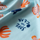 Faire Bio Stoffe |  100% Baumwoll-Jersey | Motiv Meerestiere