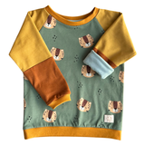 4. Mitwachsendes leichtes Langarmshirt aus Baumwolljersey Kinder | Limited Edition kleine Raubkatze