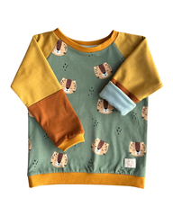 4. Mitwachsendes leichtes Langarmshirt aus Baumwolljersey Kinder | Limited Edition kleine Raubkatze