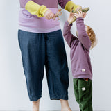 Mitwachsender Kuschelpullover Kinder |  Basic dunkle Beere