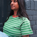 Raglan shirt made from fair trade organic cotton | Plain lilac 
