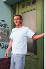 Raglan shirt made from fair trade organic cotton | Plain lilac 