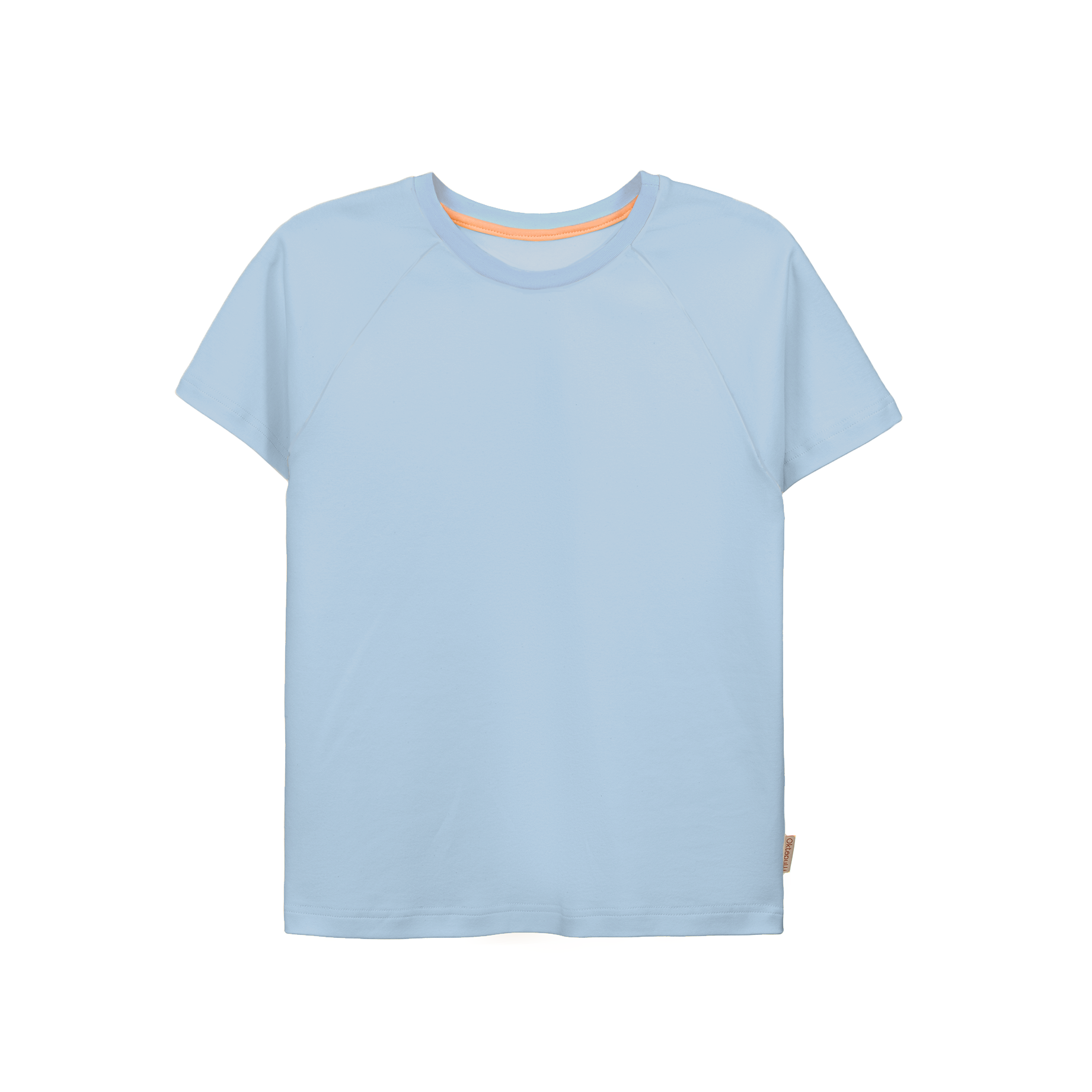 Weiches, langlebiges unisex T-Shirt aus Bio Baumwolle Interlock | Uni Hellblau