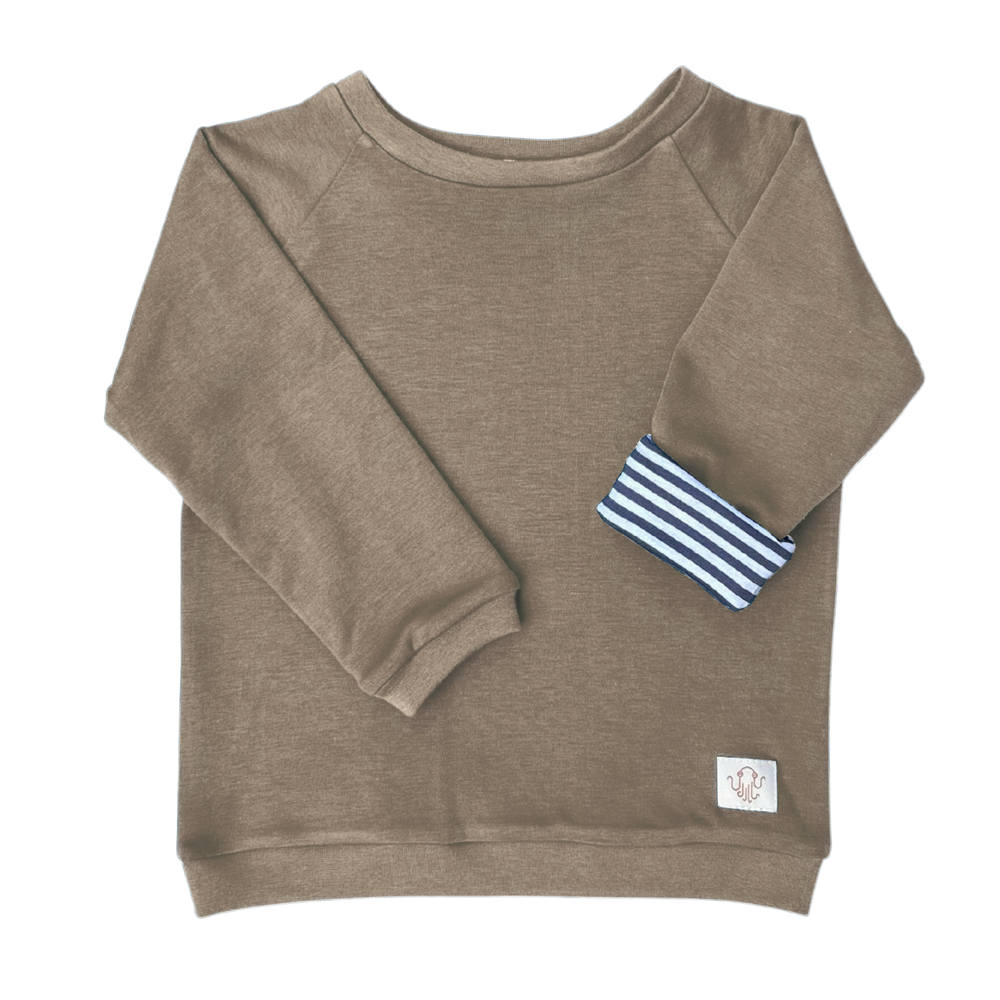 Mitwachsender Sweater Kinder ganzjährig | Interlock | Unifarben