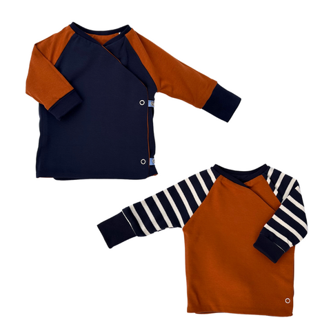 Grow-with-me wrap sweater | Rainbow