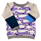Besondere Kinderkleidung | limited Edition Robbe 1 | mitwachsendes Langarmshirt