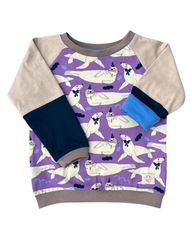 Besondere Kinderkleidung | limited Edition Robbe 1 | mitwachsendes Langarmshirt