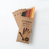Skin-colored colored pencils 