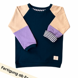 Fairtrade Long-Sleeved Shirt for Kids | Alexis Petrol Lilac
