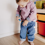 Kinderhose | Bio-Popeline | Blau