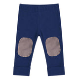 Mitwachsende Leggings Kinder aus Bio Baumwolle | optionaler Knieschutz | uni