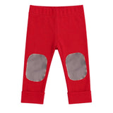 Mitwachsende Leggings Kinder aus Bio Baumwolle | optionaler Knieschutz | uni