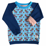 43. Mitwachsendes leichtes Langarmshirt aus Baumwolljersey Kinder | Ritter