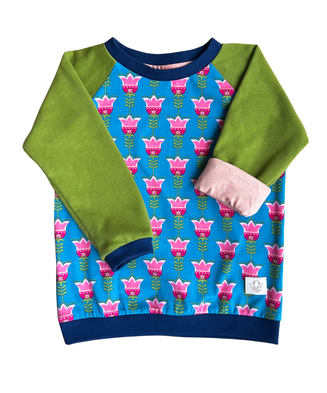 44. Mitwachsendes leichtes Langarmshirt aus Baumwolljersey Kinder | Tulpe