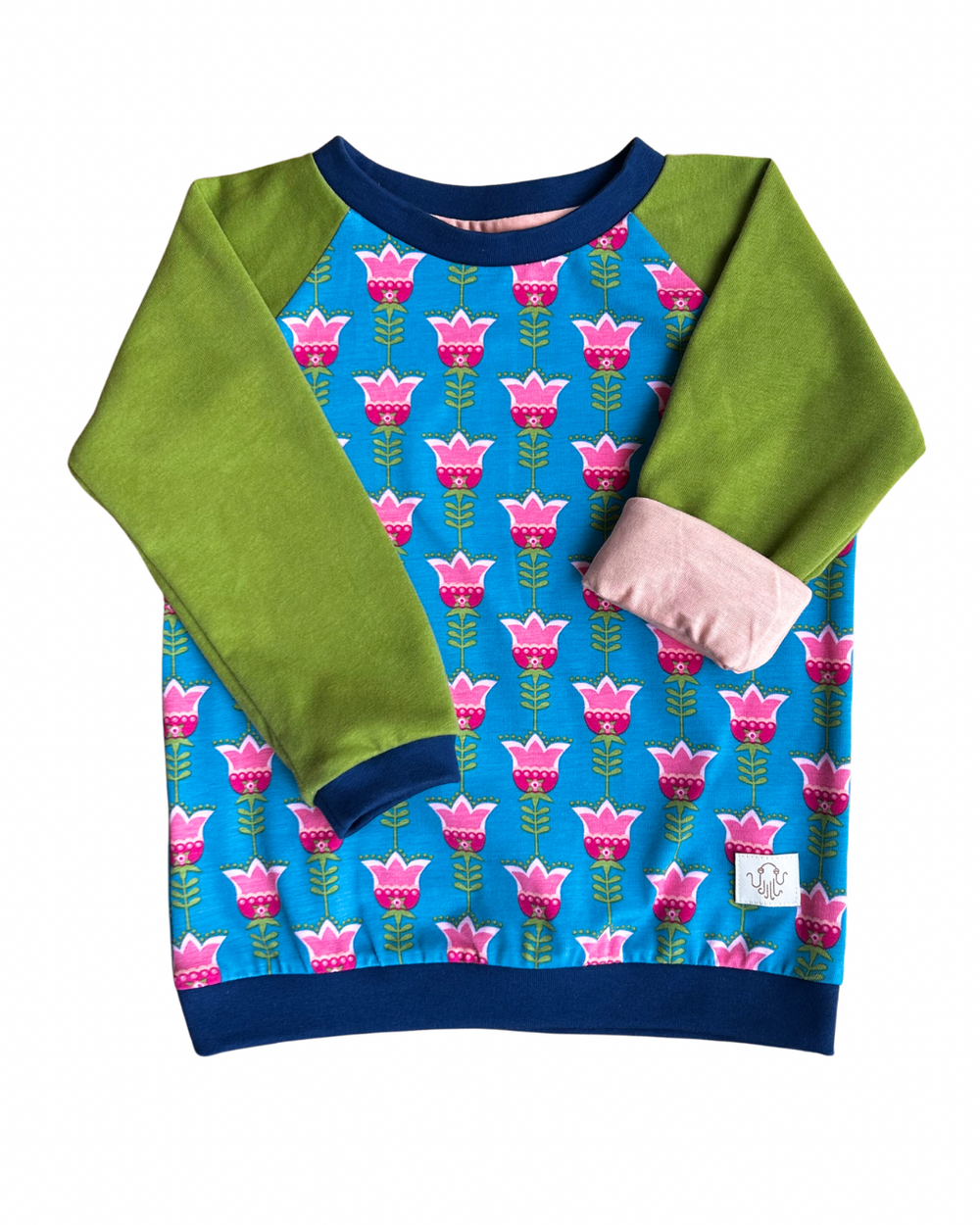 44. Mitwachsendes leichtes Langarmshirt aus Baumwolljersey Kinder | Tulpe
