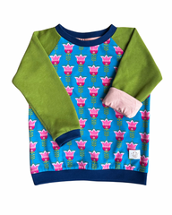 44. Mitwachsendes leichtes Langarmshirt aus Baumwolljersey Kinder | Tulpe
