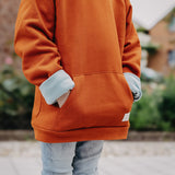 Mitwachsender Hoodie Kinder | Hoodie mit Bauchtasche